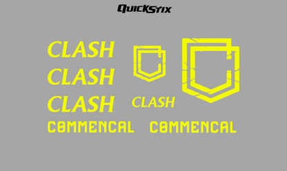 2022 Commencal CLASH frame decal kit.