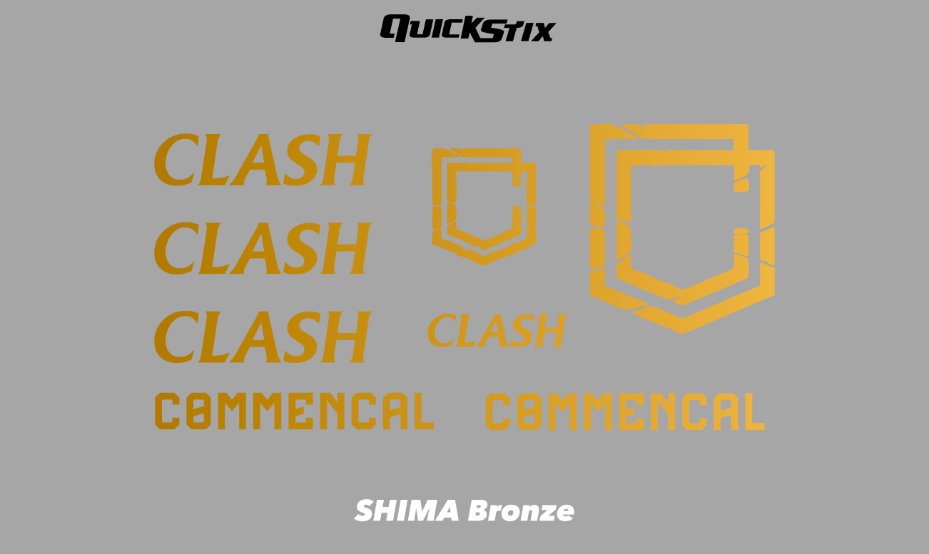 2022 Commencal CLASH frame decal kit.