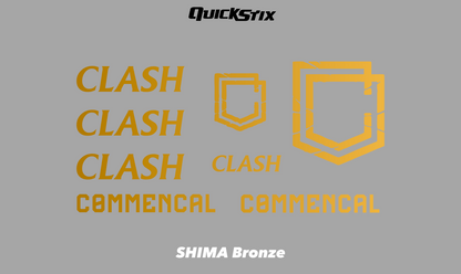 2022 Commencal CLASH frame decal kit.