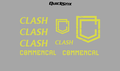 2022 Commencal CLASH frame decal kit.