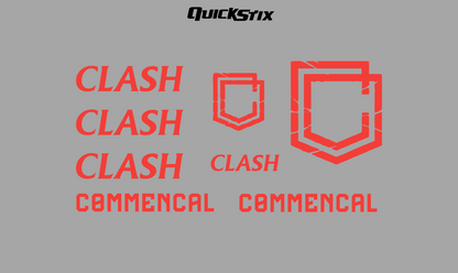 2022 Commencal CLASH frame decal kit.