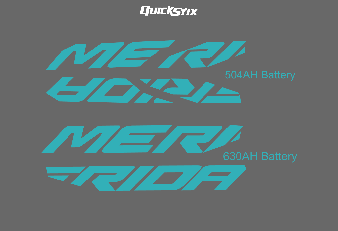 Merida/Shimano Battery decal kit.