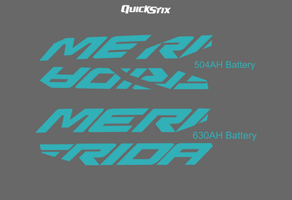 Merida/Shimano Battery decal kit.